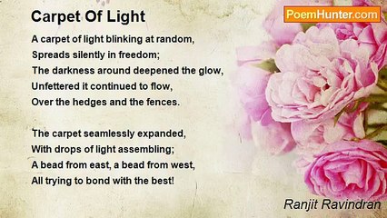 Ranjit Ravindran - Carpet Of Light