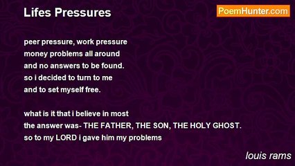 louis rams - Lifes Pressures