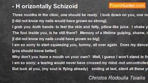 Christos Rodoulla Tsiailis - - Η orizontally Schizoid