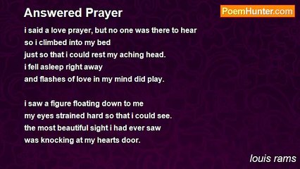 louis rams - Answered Prayer