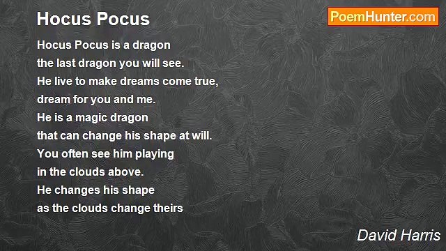 David Harris - Hocus Pocus