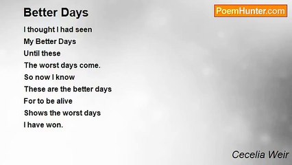 Cecelia Weir - Better Days