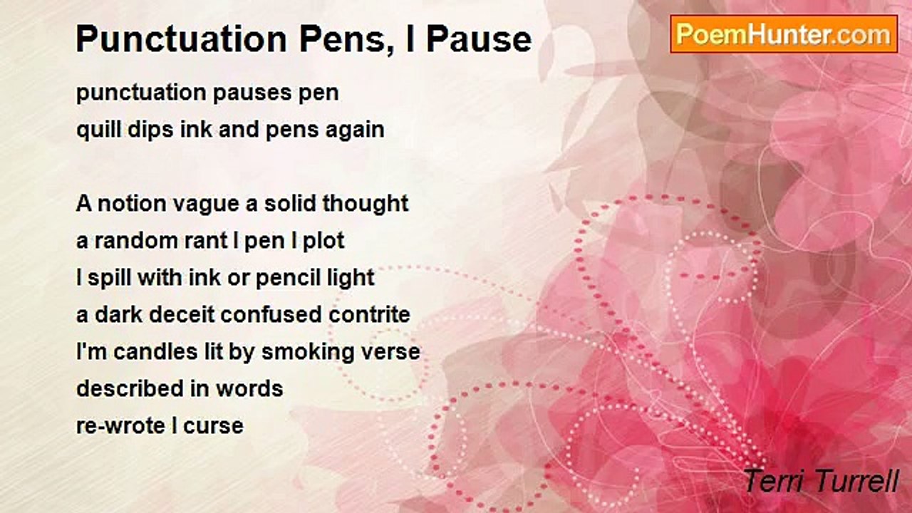 Terri Turrell - Punctuation Pens, I Pause