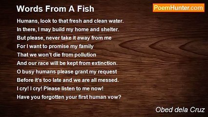 Obed dela Cruz - Words From A Fish