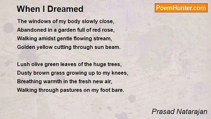 Prasad Natarajan - When I Dreamed