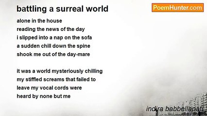 indira babbellapati - battling a surreal world