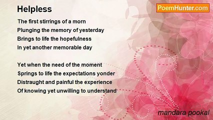 mandara pookal - Helpless