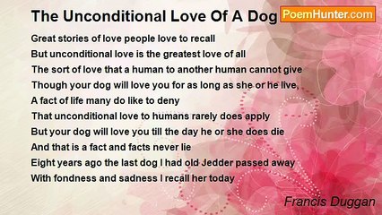 Francis Duggan - The Unconditional Love Of A Dog