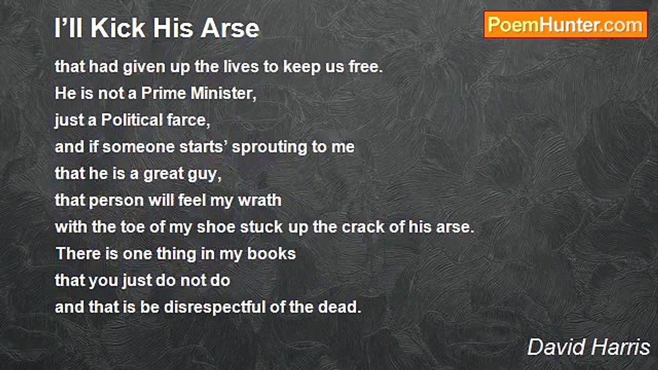 David Harris - I’ll Kick His Arse