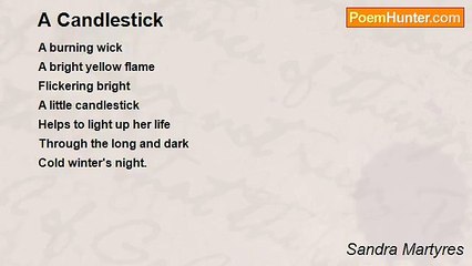 Sandra Martyres - A Candlestick