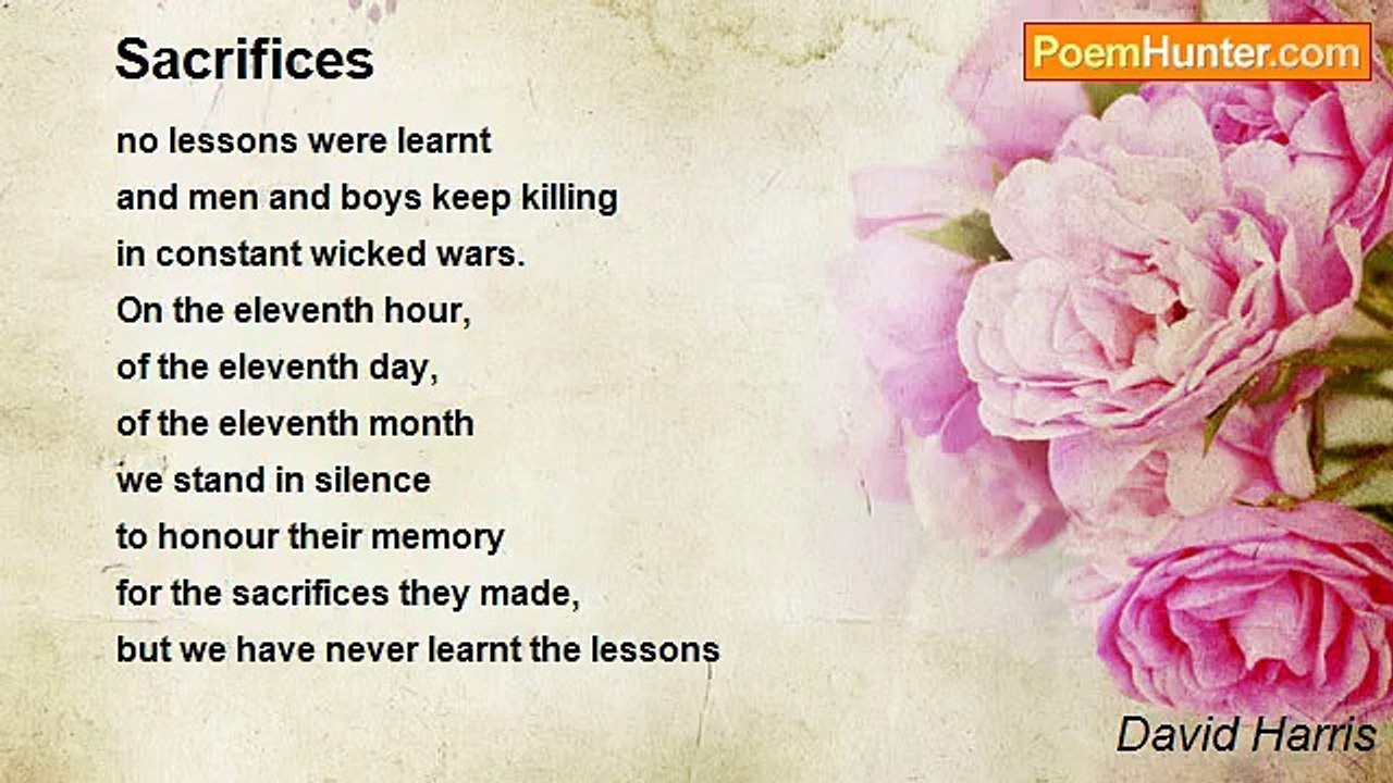 David Harris - Sacrifices
