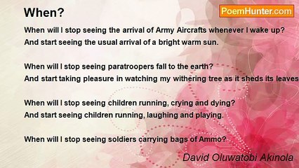 David Oluwatobi Akinola - When?