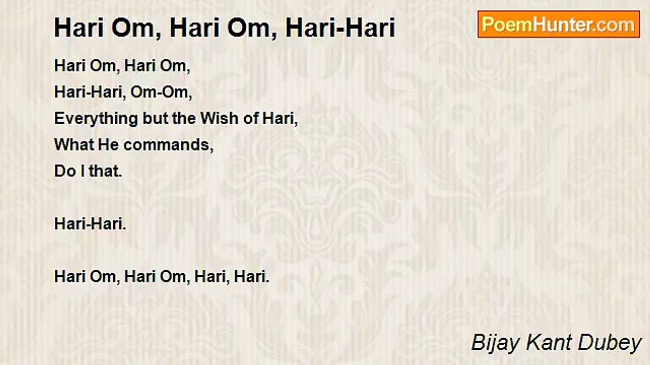 Bijay Kant Dubey - Hari Om, Hari Om, Hari-Hari