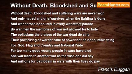 Francis Duggan - Without Death, Bloodshed and Suffering
