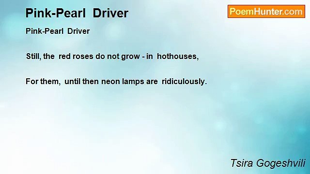 Tsira Gogeshvili - Pink-Pearl Driver