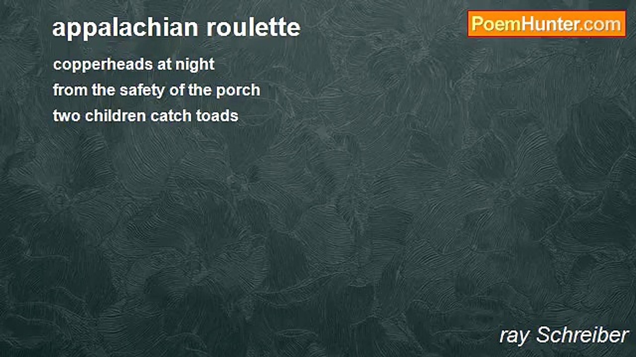 ray Schreiber - appalachian roulette