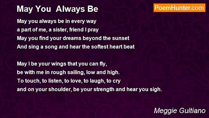 Meggie Gultiano - May You  Always Be