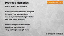Carolyn Ford Witt - Precious Memories