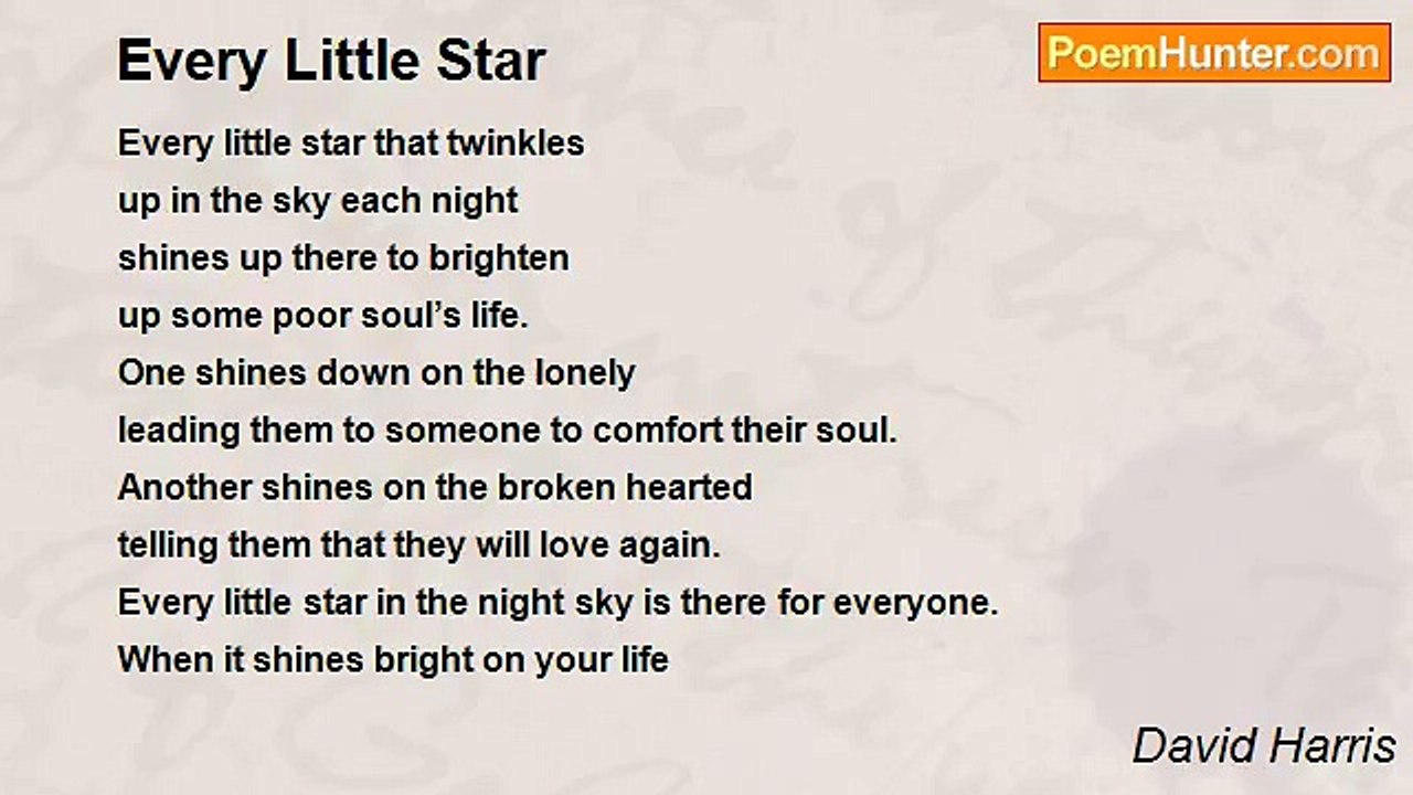 David Harris - Every Little Star