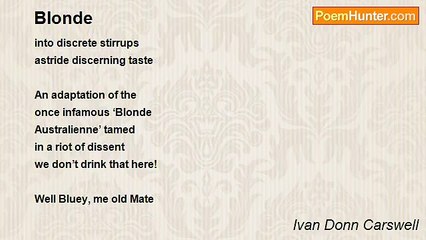 Ivan Donn Carswell - Blonde