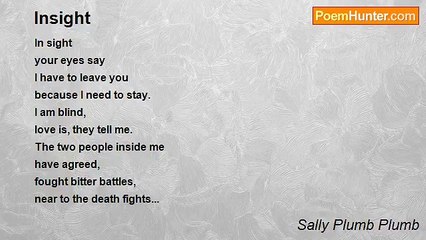 Sally Plumb Plumb - Insight