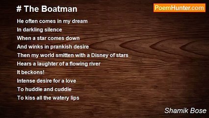 Shamik Bose - # The Boatman