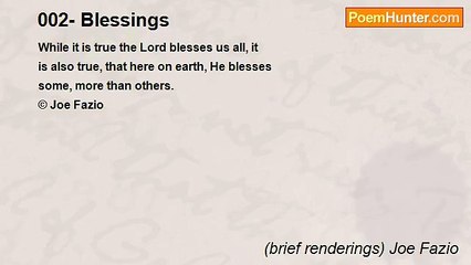 (brief renderings) Joe Fazio - 002- Blessings