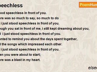 elsee daniel - Speechless