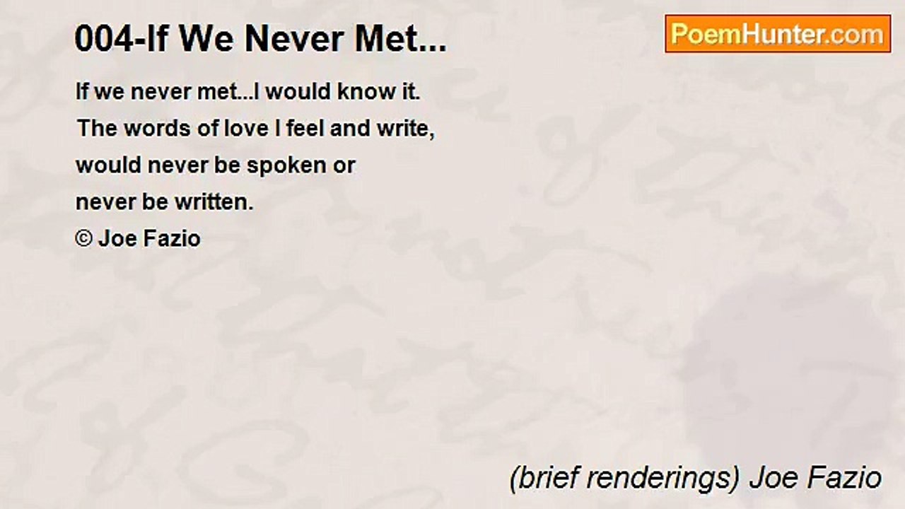 (brief renderings) Joe Fazio - 004-If We Never Met...
