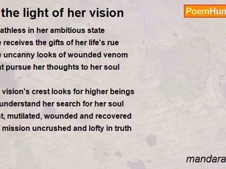 mandara pookal - In the light of her vision