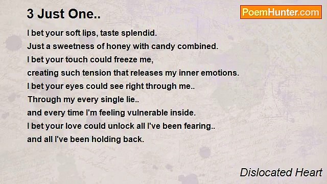 Dislocated Heart - 3 Just One..