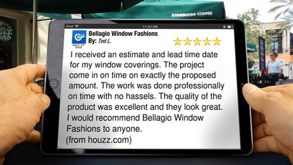 Bellagio Window Fashions Toledo         Incredible         Five Star Review by Ted L.