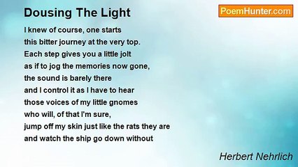 Herbert Nehrlich - Dousing The Light
