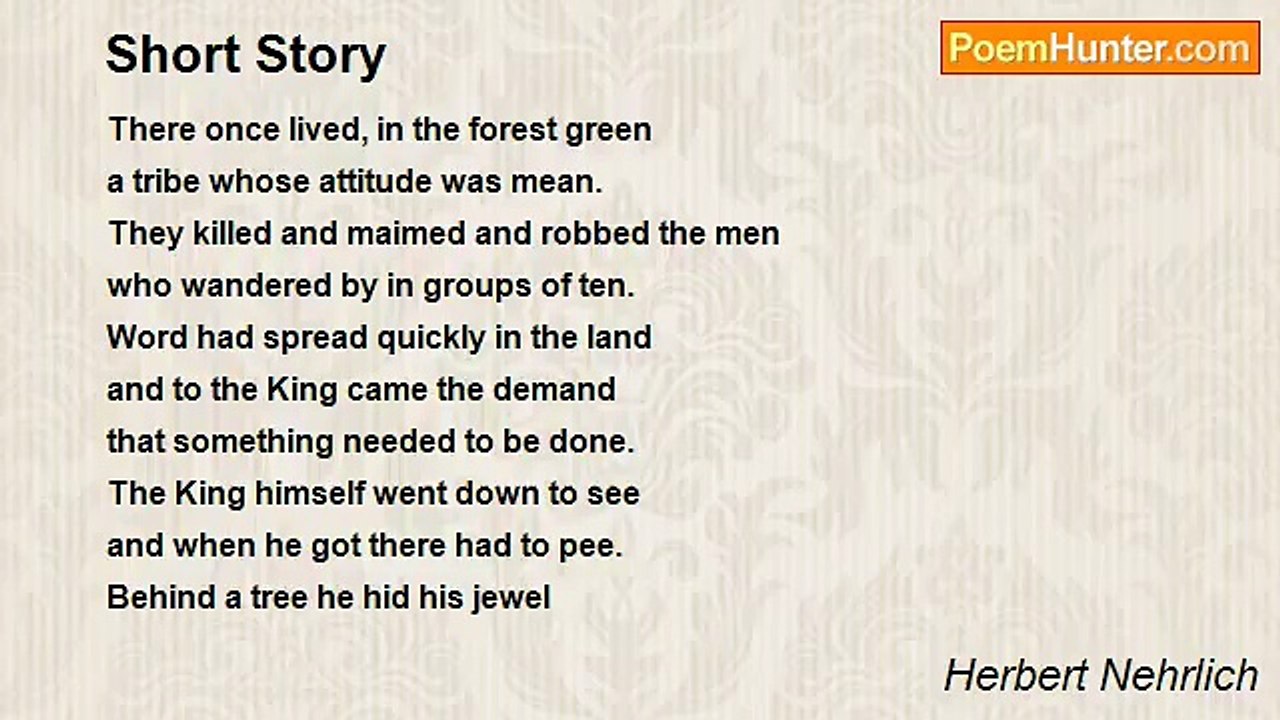 Herbert Nehrlich - Short Story