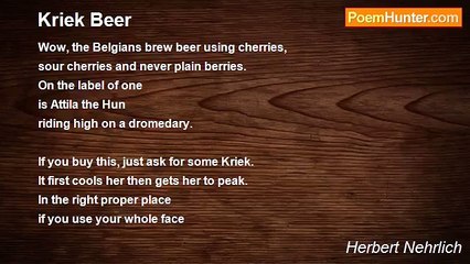 Herbert Nehrlich - Kriek Beer