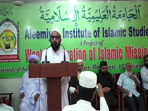 Amjad Saqlavi speech against Qadianism at Aleemiya Institute of Islamic Studies 2014 ( Khatme nabowat Conference ) Part 3 (1)