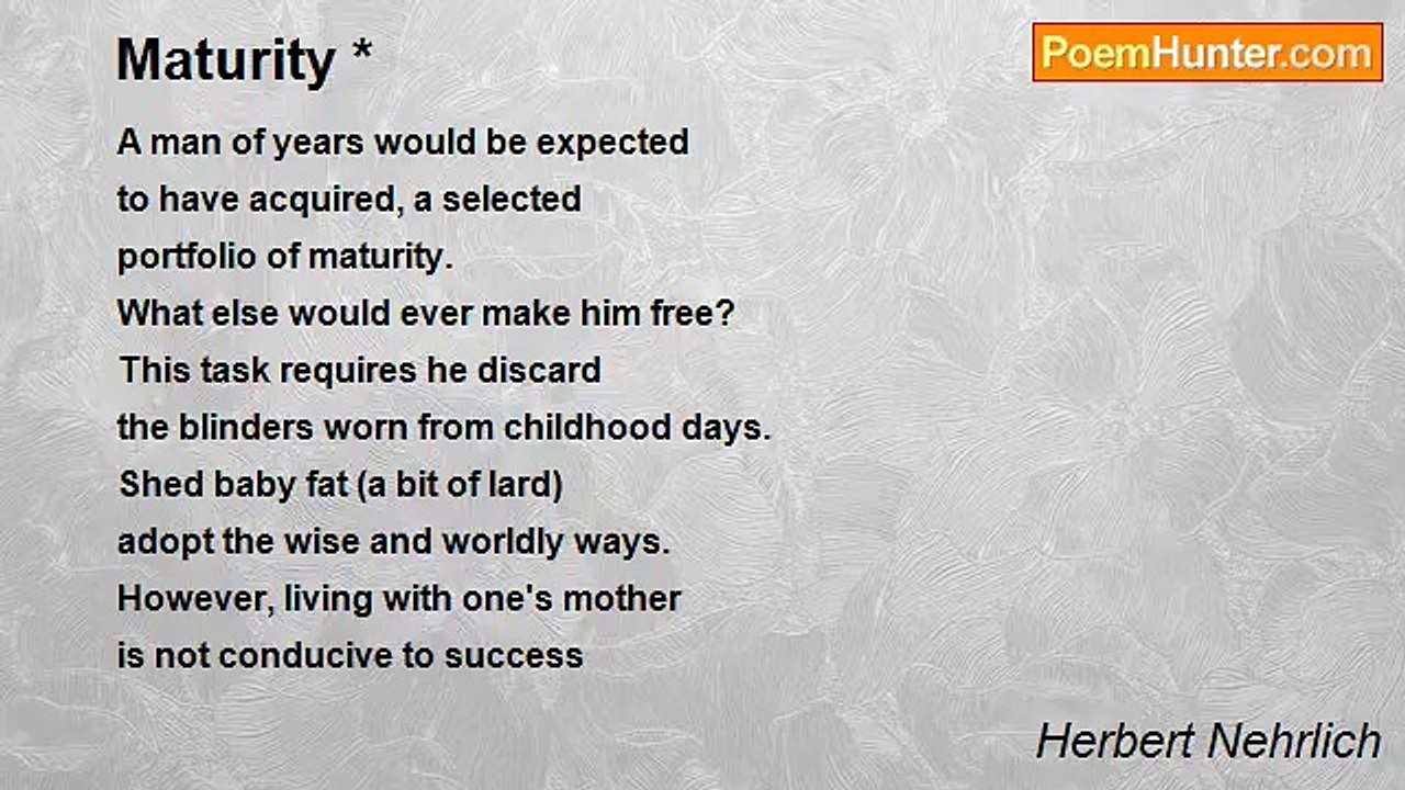 Herbert Nehrlich - Maturity *