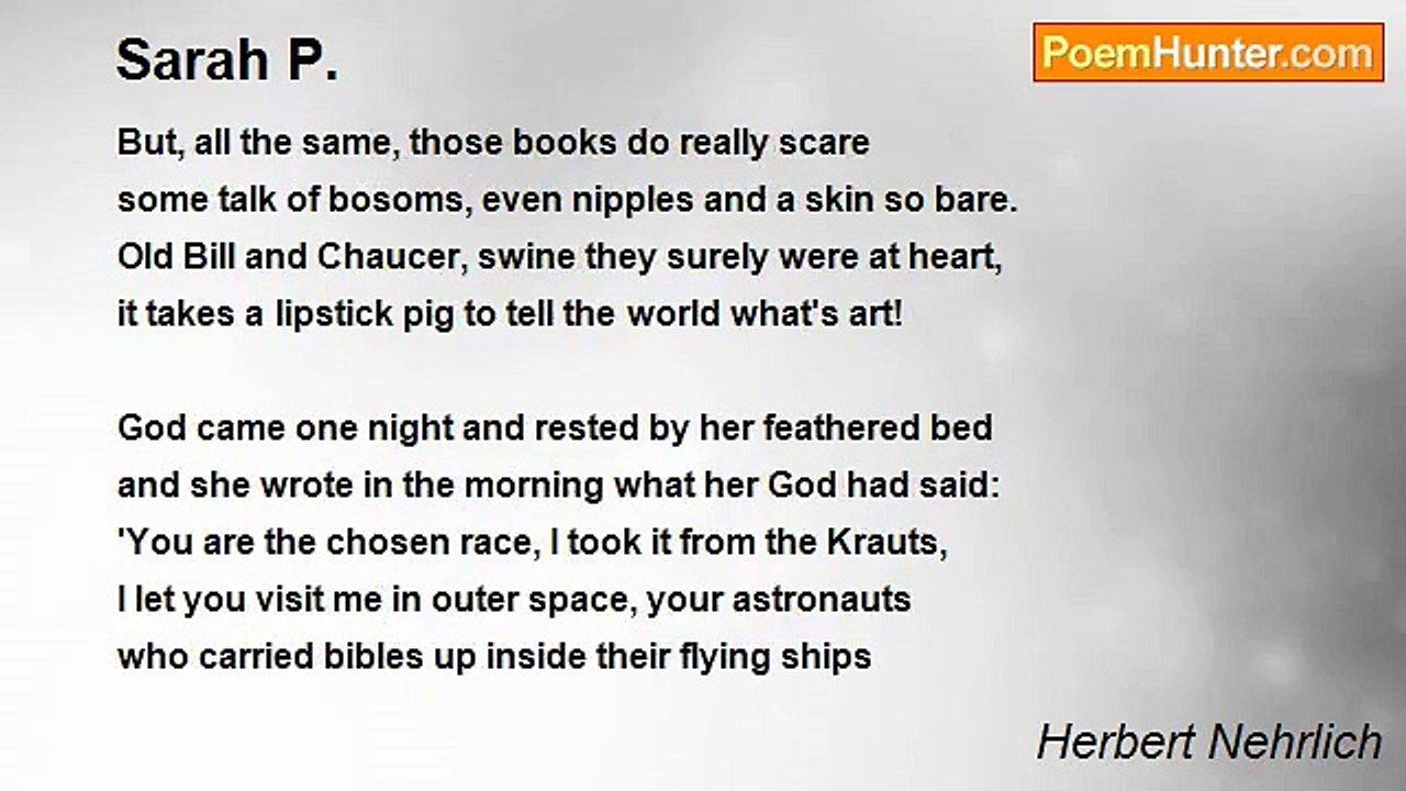 Herbert Nehrlich - Sarah P.