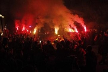 Galatasaray'a Coşkulu Karşılama