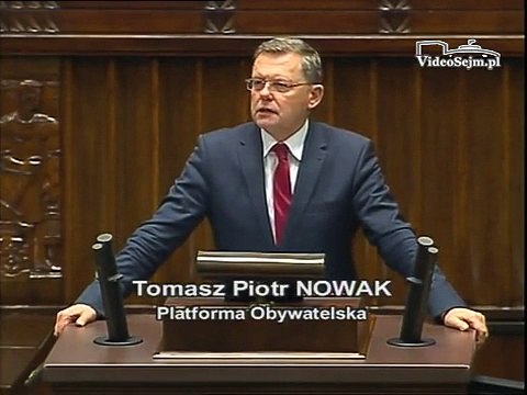 Poseł Tomasz Piotr Nowak - Wystąpienie z dnia 06 listopada 2014 roku.