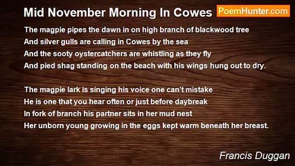 Francis Duggan - Mid November Morning In Cowes