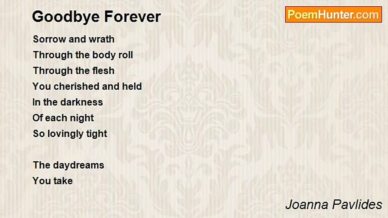 Joanna Pavlides - Goodbye Forever