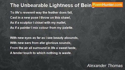 Alexander Thomas - The Unbearable Lightness of Being