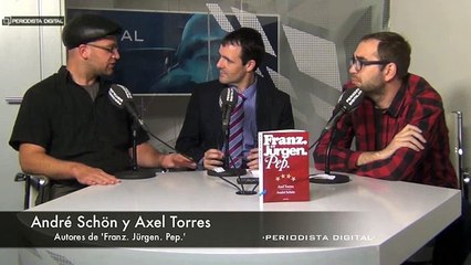 Axel Torres y André Schön, autores de 'Franz. Jürgen. Pep'. 7-11-2014