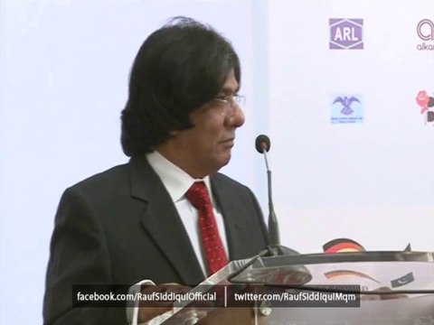 Provincial Minister for Industries & Commerce, Sindh, Rauf Siddiqui Attending Employer of the Year Award 2013 as Chief Guest