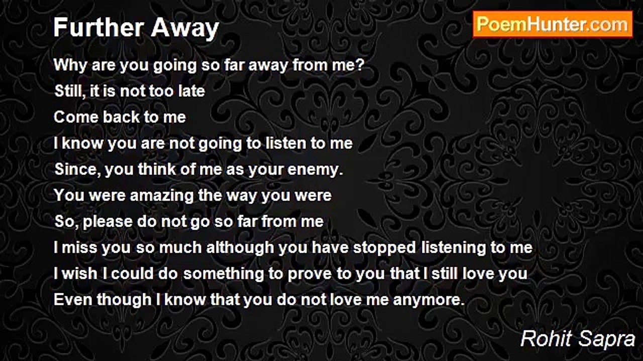 Rohit Sapra - Further Away