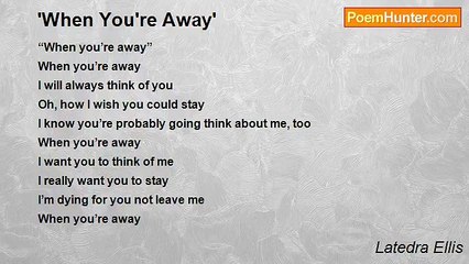 Latedra Ellis - 'When You're Away'