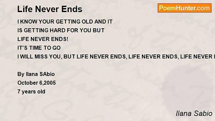 Ilana Sabio - Life Never Ends