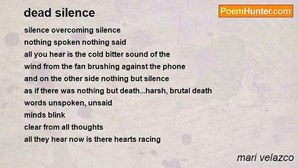 mari velazco - dead silence