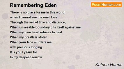 Katrina Harms - Remembering Eden